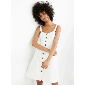 Madewell Button-Front Tank Pocket Dress sz 6